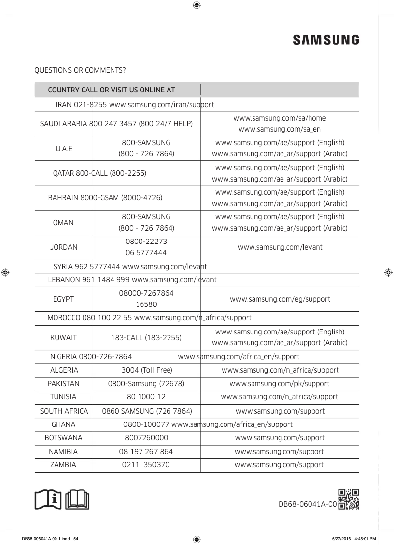 Page 1 de la notice Manuel utilisateur Samsung AR24KCFHGWK/GA