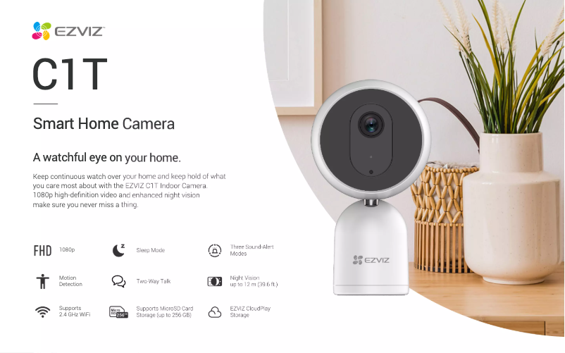 Página 1 del manual Ficha técnica EZVIZ C1T