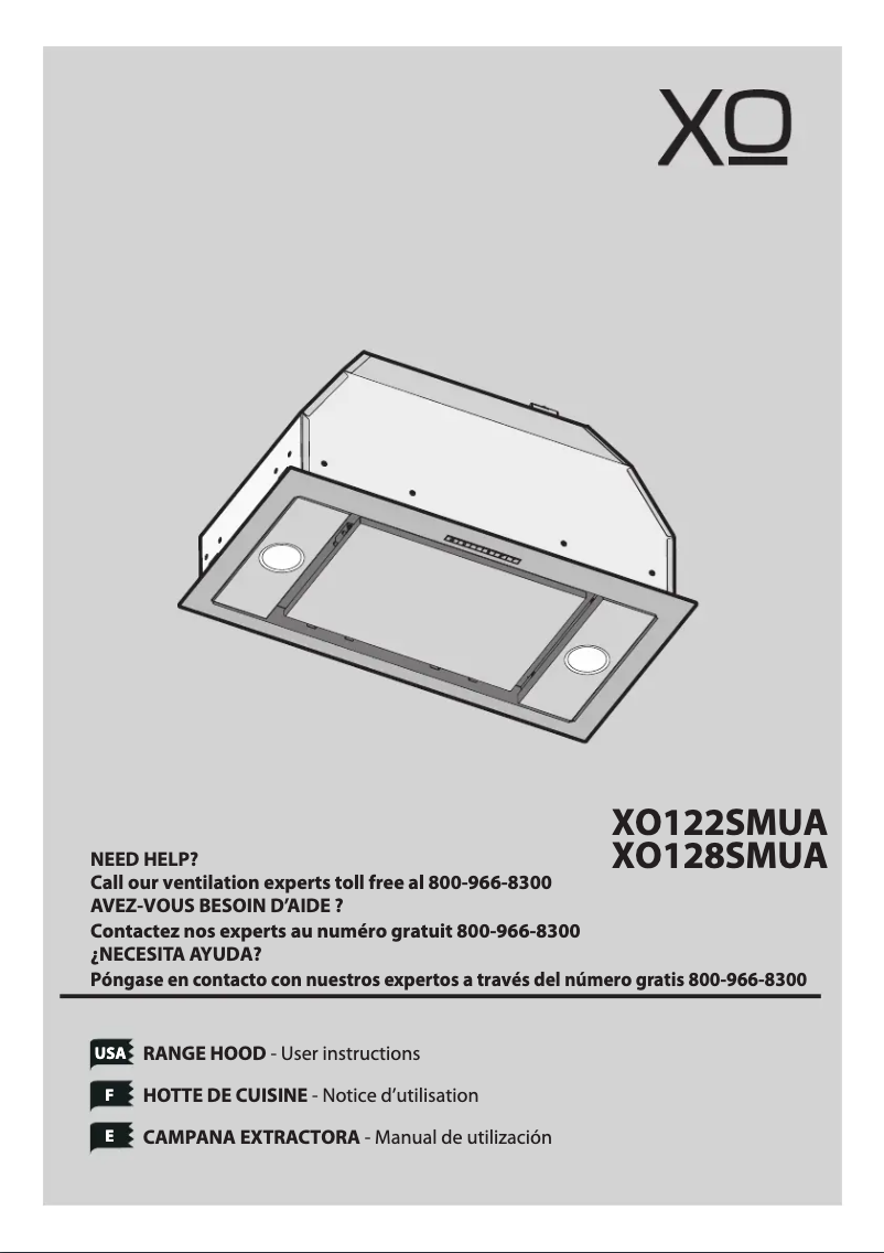 Page n°1 - Manuel utilisateur XO XO122SMUA
