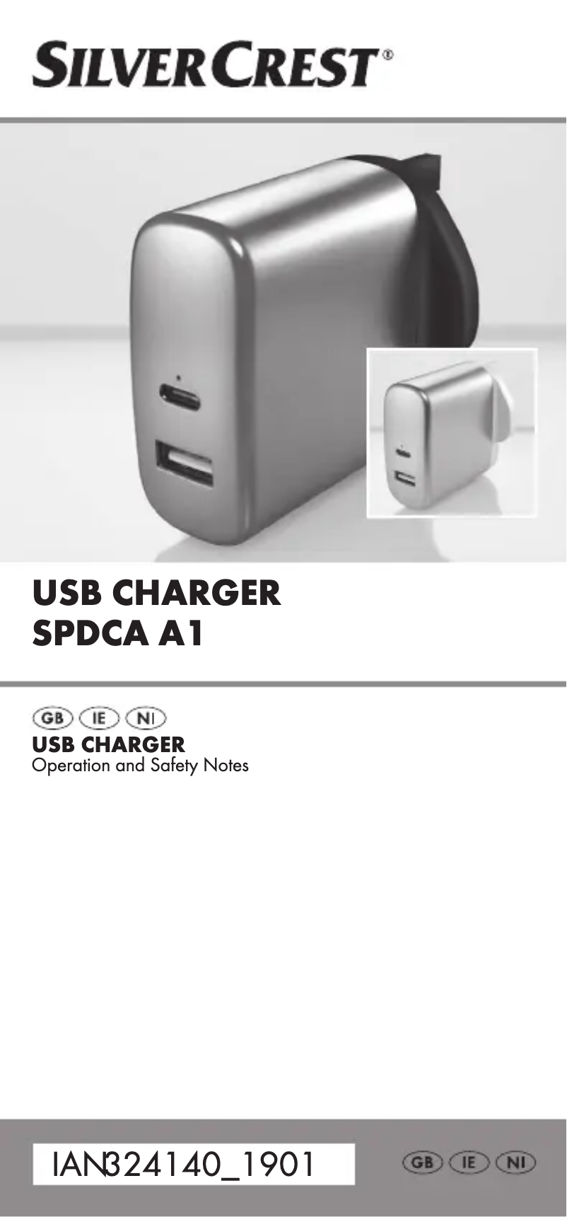 Page 1 de la notice Manuel utilisateur SilverCrest SPDCA A1