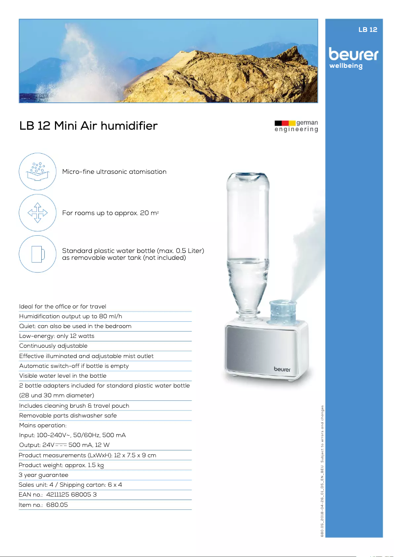 Image de la première page du manuel de l'appareil LB 12