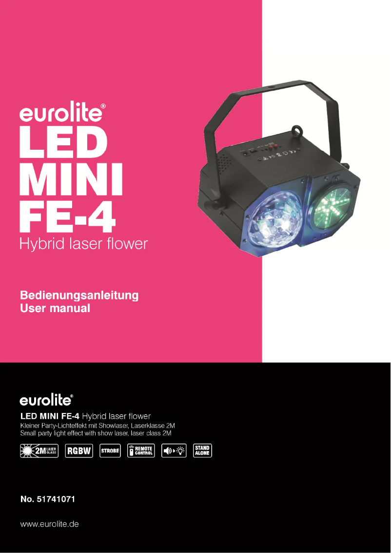 Página 1 del manual Manual de usuario Eurolite LED Mini FE-4