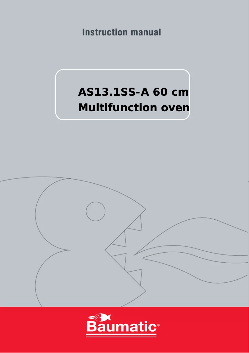 Page 1 de la notice Manuel utilisateur Baumatic AS13.1SS-A