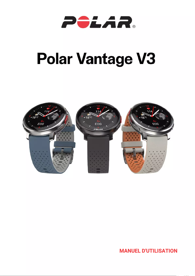 Page 1 de la notice Manuel utilisateur Polar Vantage V3