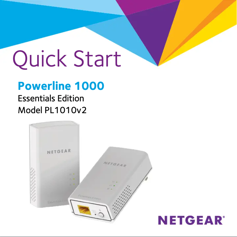 Page 1 de la notice Guide d'installation Netgear PL1010v2