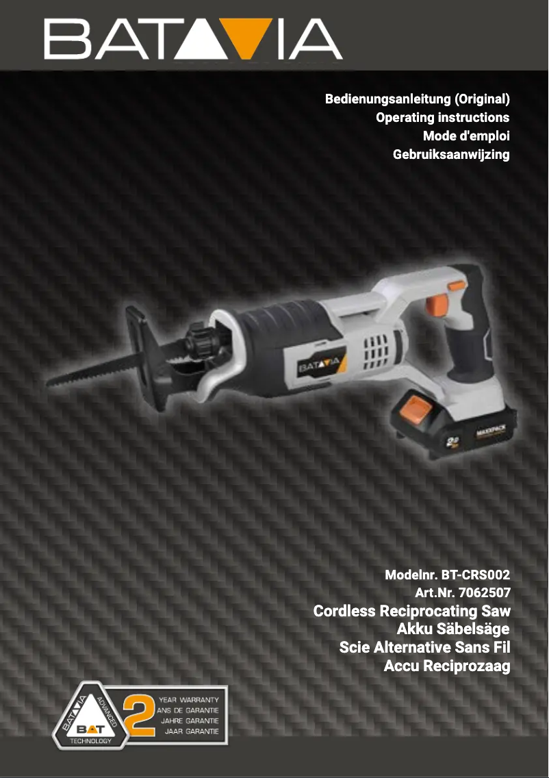 Página 1 del manual Manual de usuario Batavia BT-CRS002