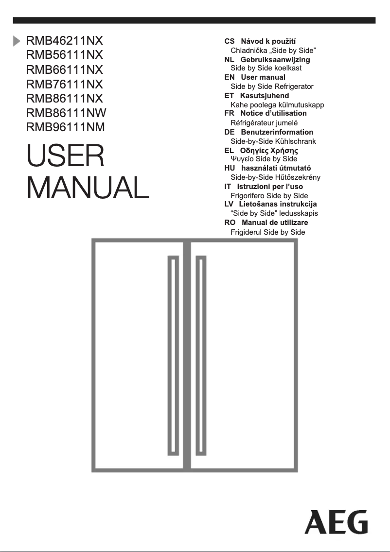 Page 1 de la notice Manuel utilisateur AEG RMB56111NX
