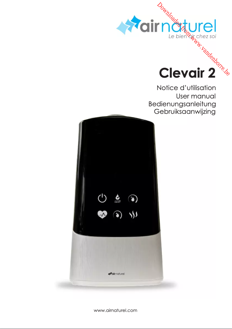 Page 1 de la notice Manuel utilisateur Air Naturel Clevair 2
