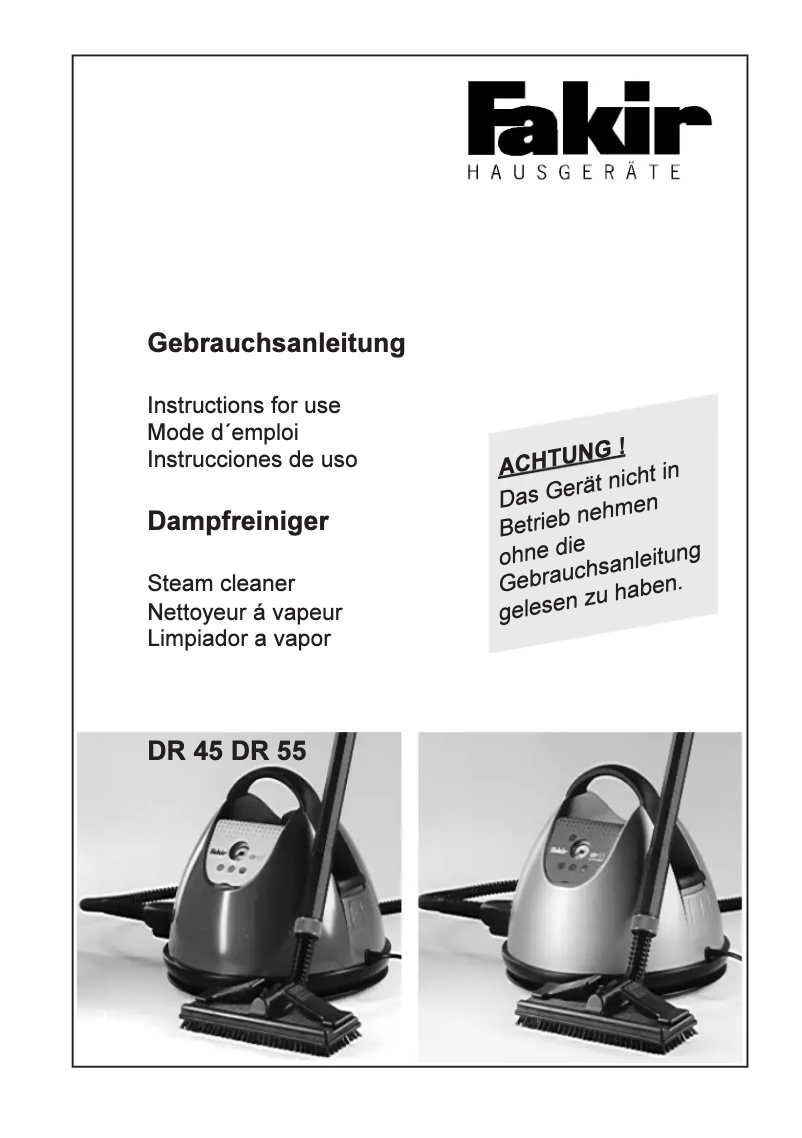 Imagen de la primera página del manual del dispositivo DR 45