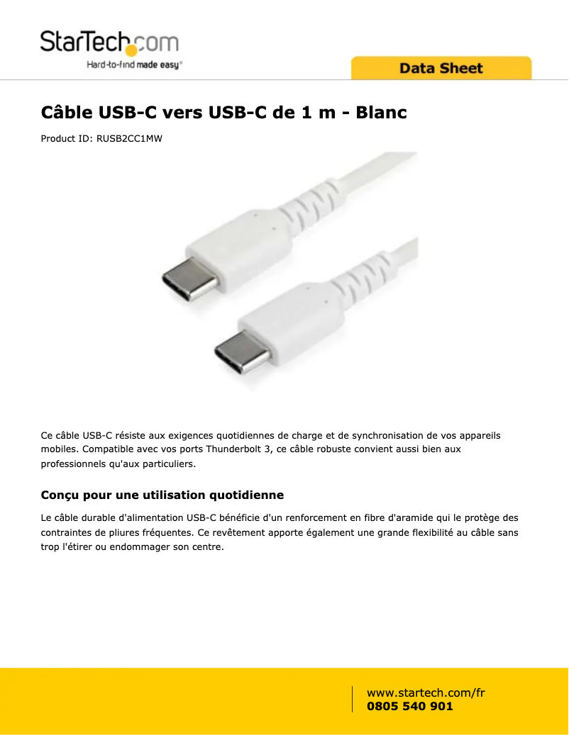 Image de la première page du manuel de l'appareil RUSB2CC1MW