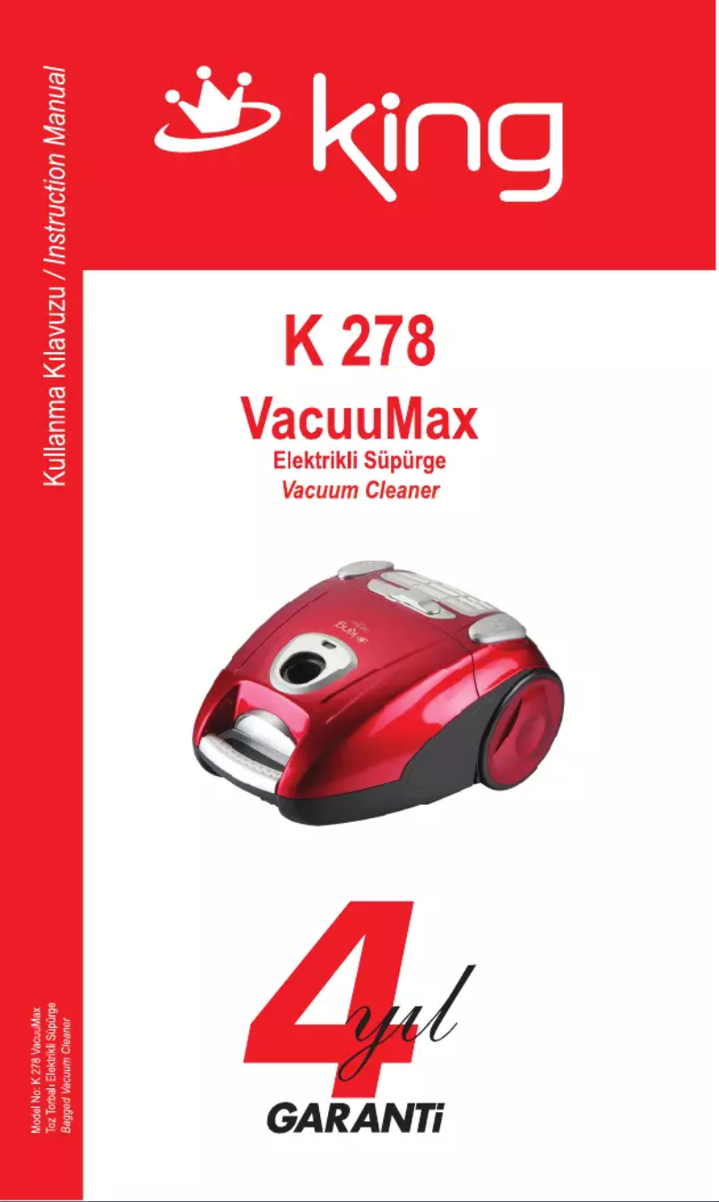 Page 1 de la notice Manuel utilisateur King K-278