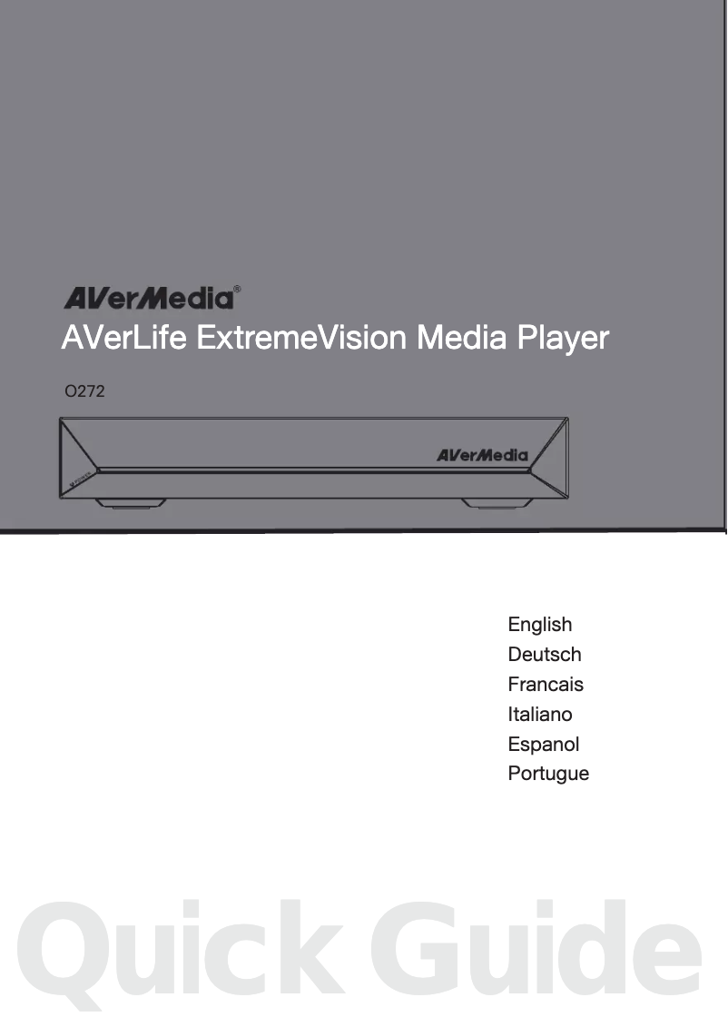 Image de la première page du manuel de l'appareil AVerLife Extreme Vision