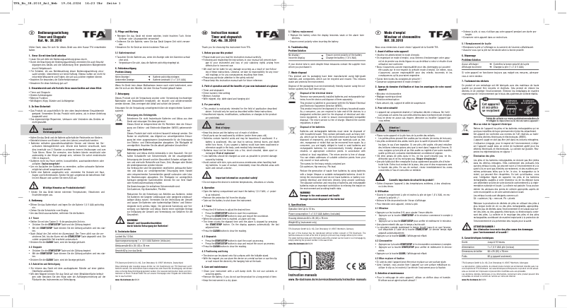 Página 1 del manual Manual de usuario TFA 38.2010