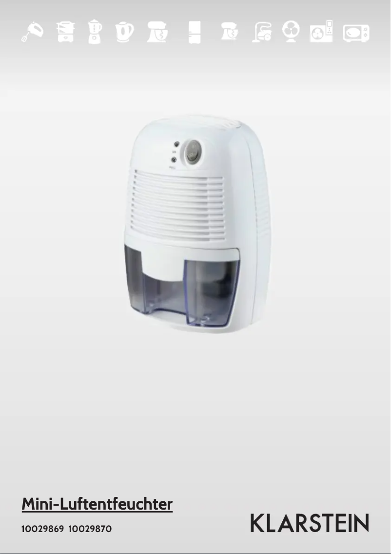 Image de la première page du manuel de l'appareil 10029870