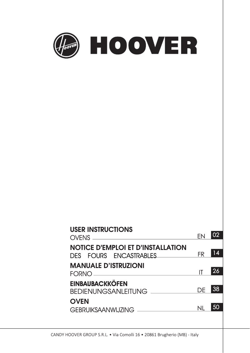 Page n°1 - Manuel utilisateur Hoover HOC3U5178IN WIFI