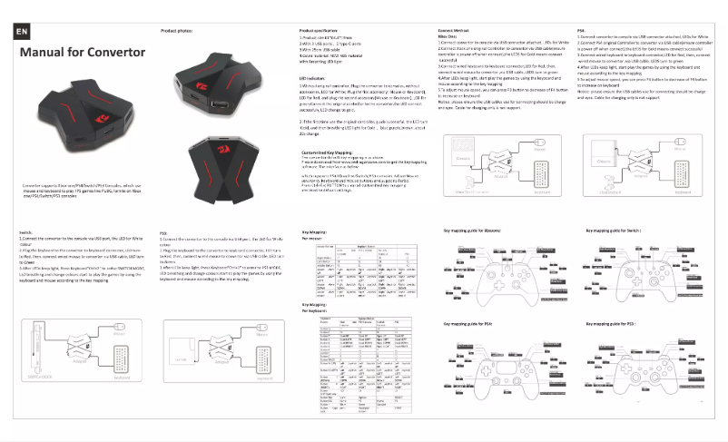 Página 1 del manual Manual de usuario Redragon GA-200