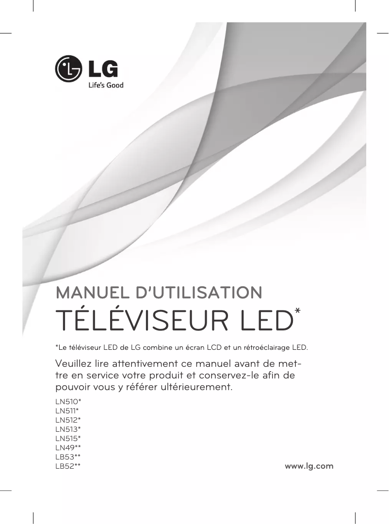 Page 1 de la notice Manuel utilisateur LG 32LB530A