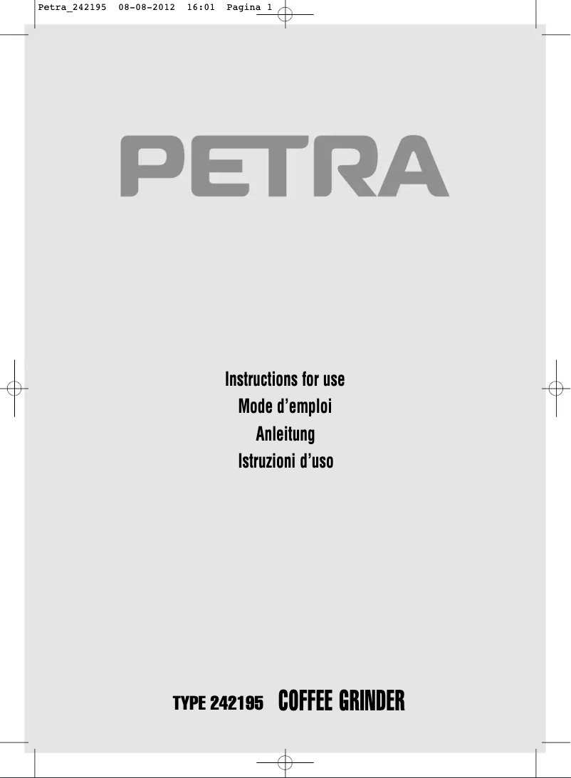 Image de la première page du manuel de l'appareil M 55