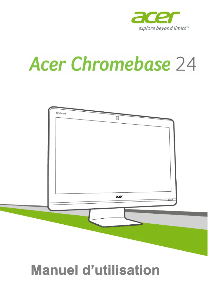 Image de la première page du manuel de l'appareil Chromebase CA24I