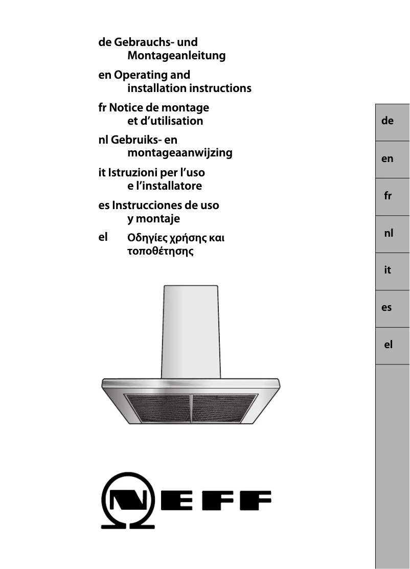 Page n°1 - Manuel utilisateur Neff IBF 7145 N I71F45N0