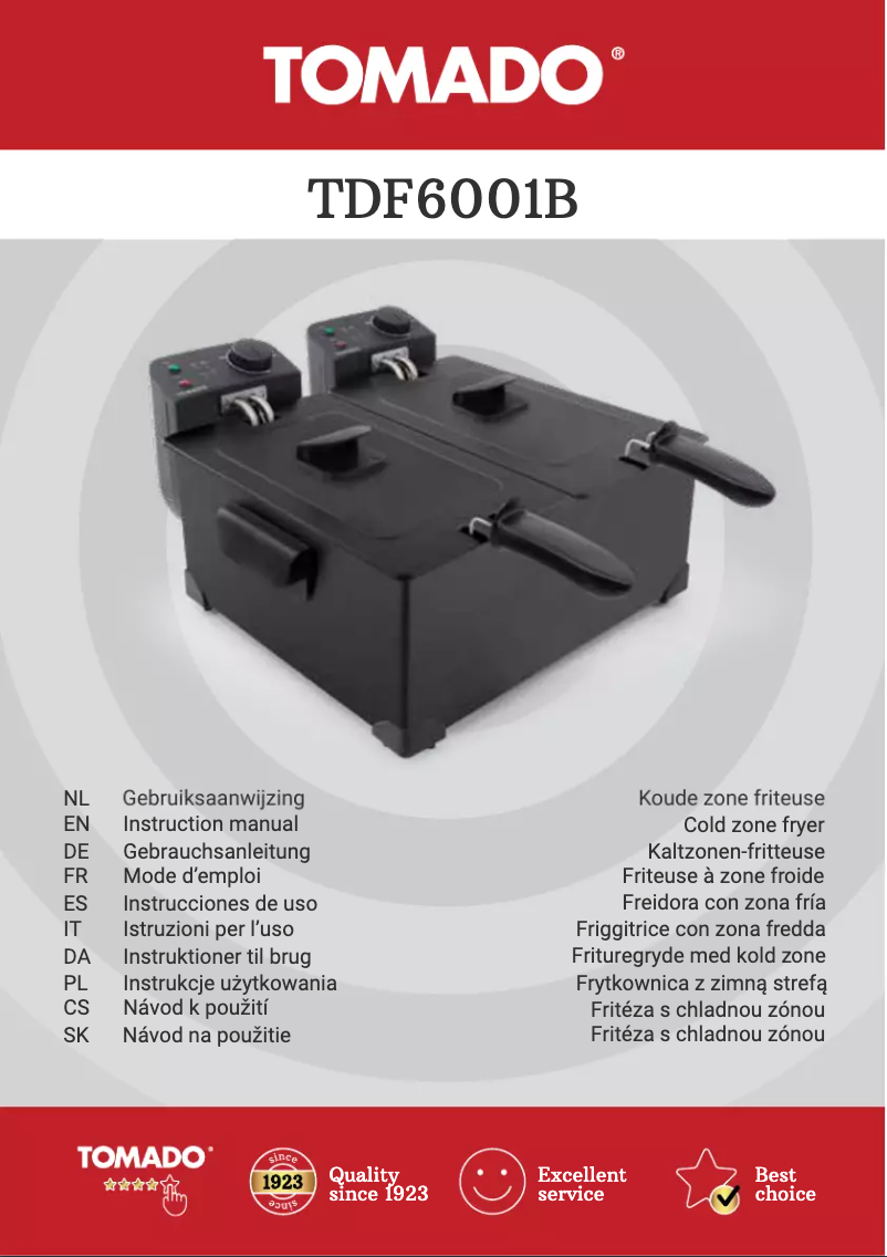 Image de la première page du manuel de l'appareil TDF6001B