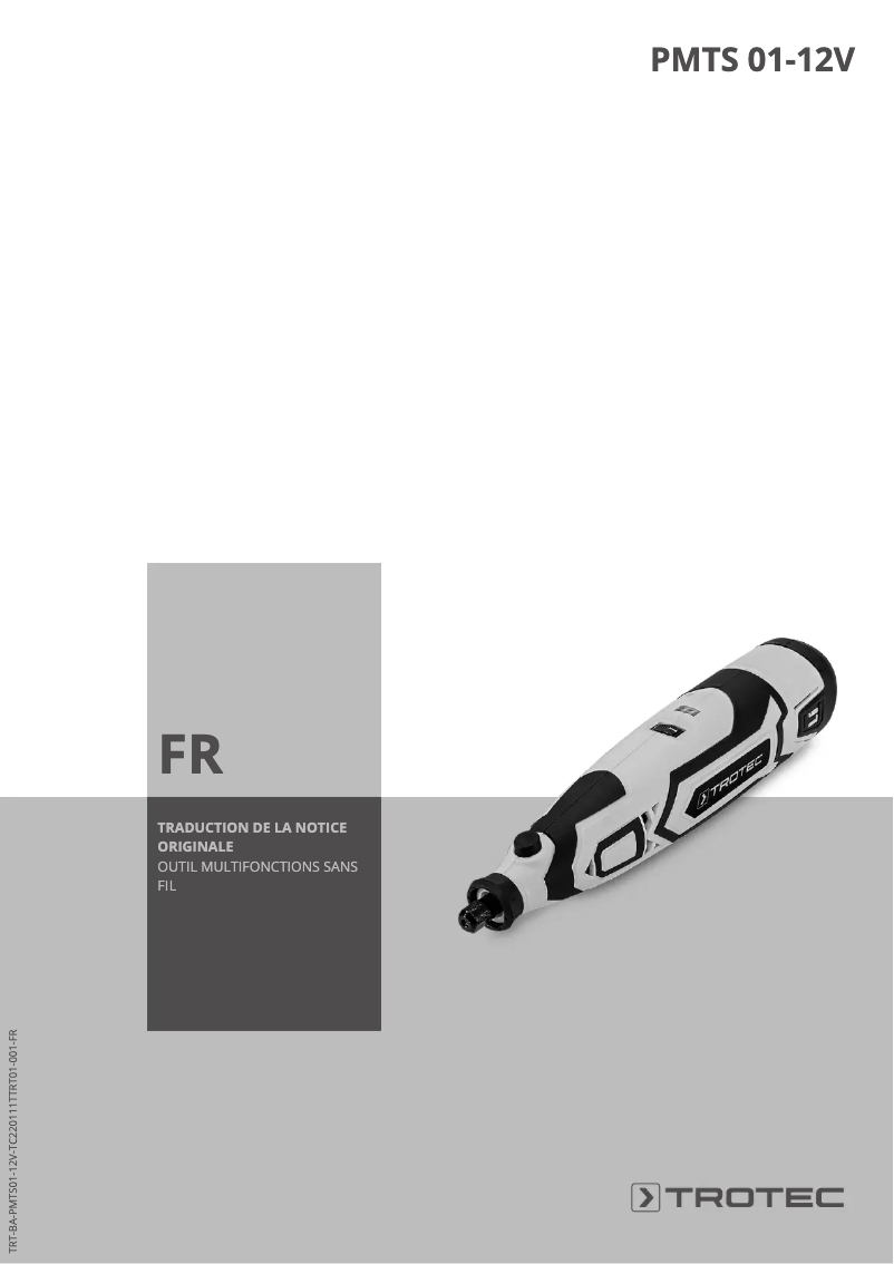 Page n°1 - Manuel utilisateur Trotec PMTS 01-12V