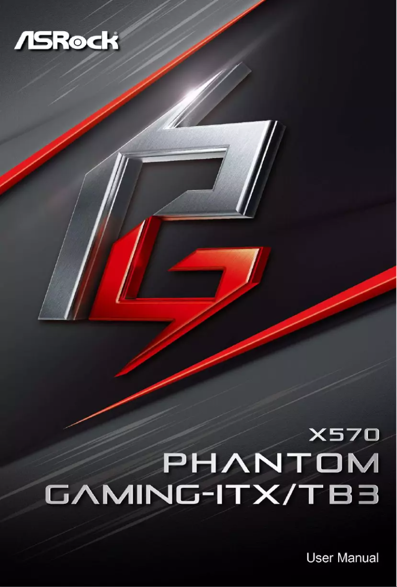 Page n°1 - Manuel utilisateur Asrock X570 Phantom Gaming-ITX