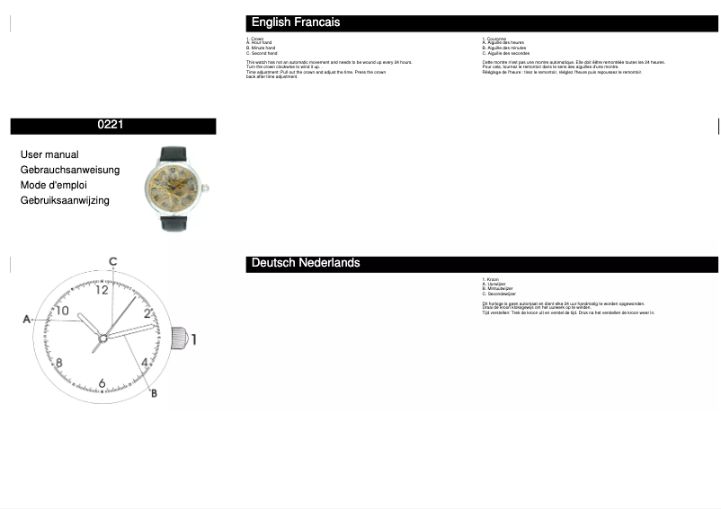Page n°1 - Manuel utilisateur Davis 0221