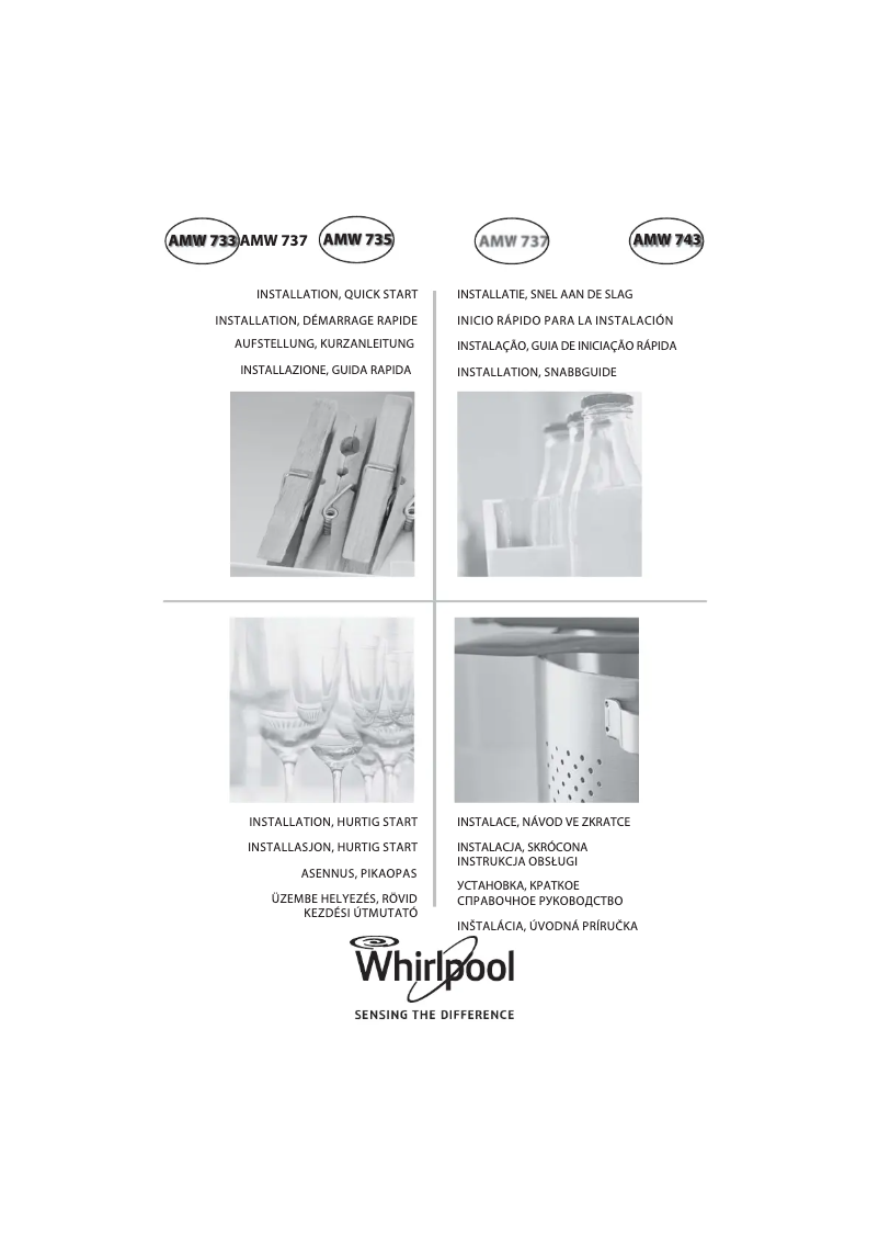 Page 1 de la notice Manuel utilisateur Whirlpool AMW 737 WH