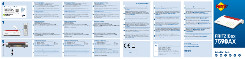 Page 1 de la notice Manuel utilisateur AVM FRITZ!Box 7590 AX