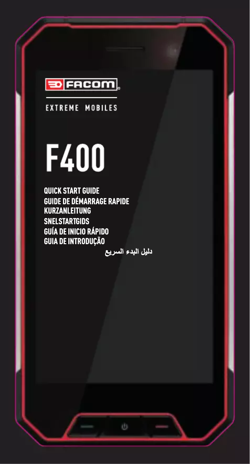 Page 1 de la notice Manuel utilisateur Facom F400