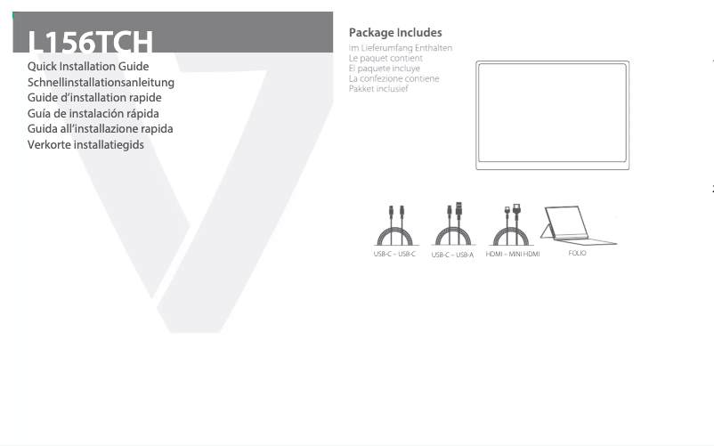 Página 1 del manual Manual de usuario V7 L156TCH