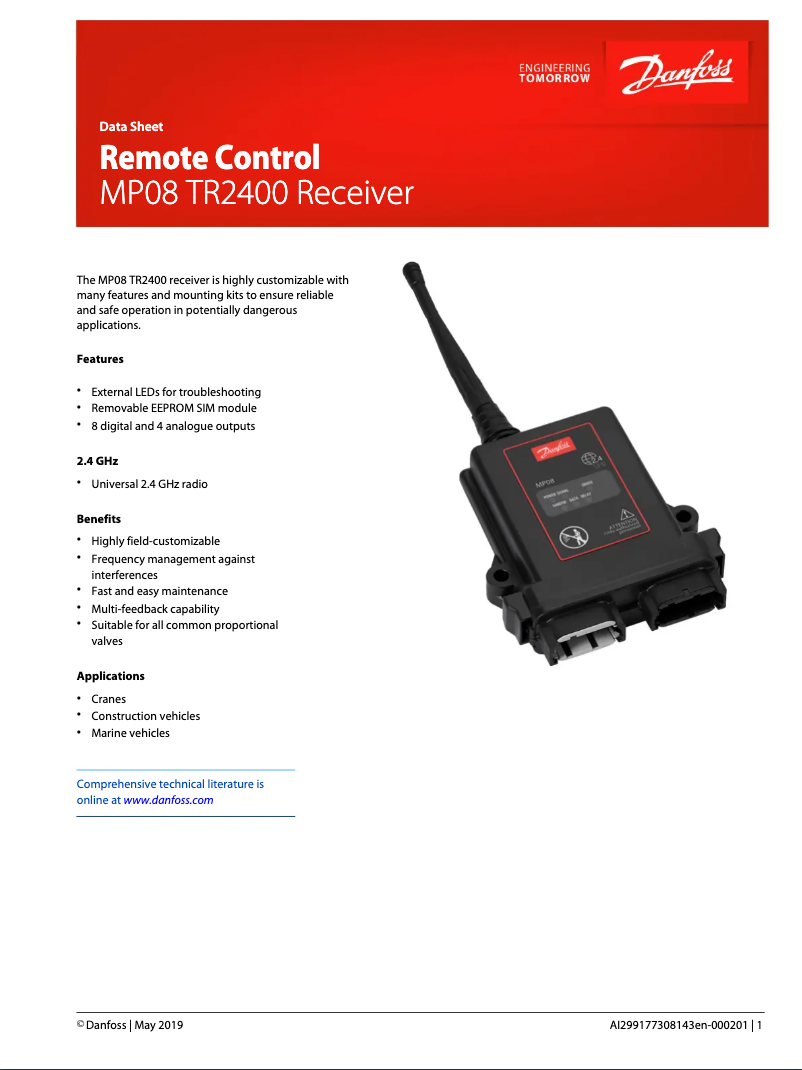 Image de la première page du manuel de l'appareil MP08