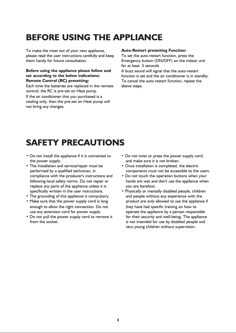 Page 1 de la notice Manuel utilisateur Whirlpool AMD 041