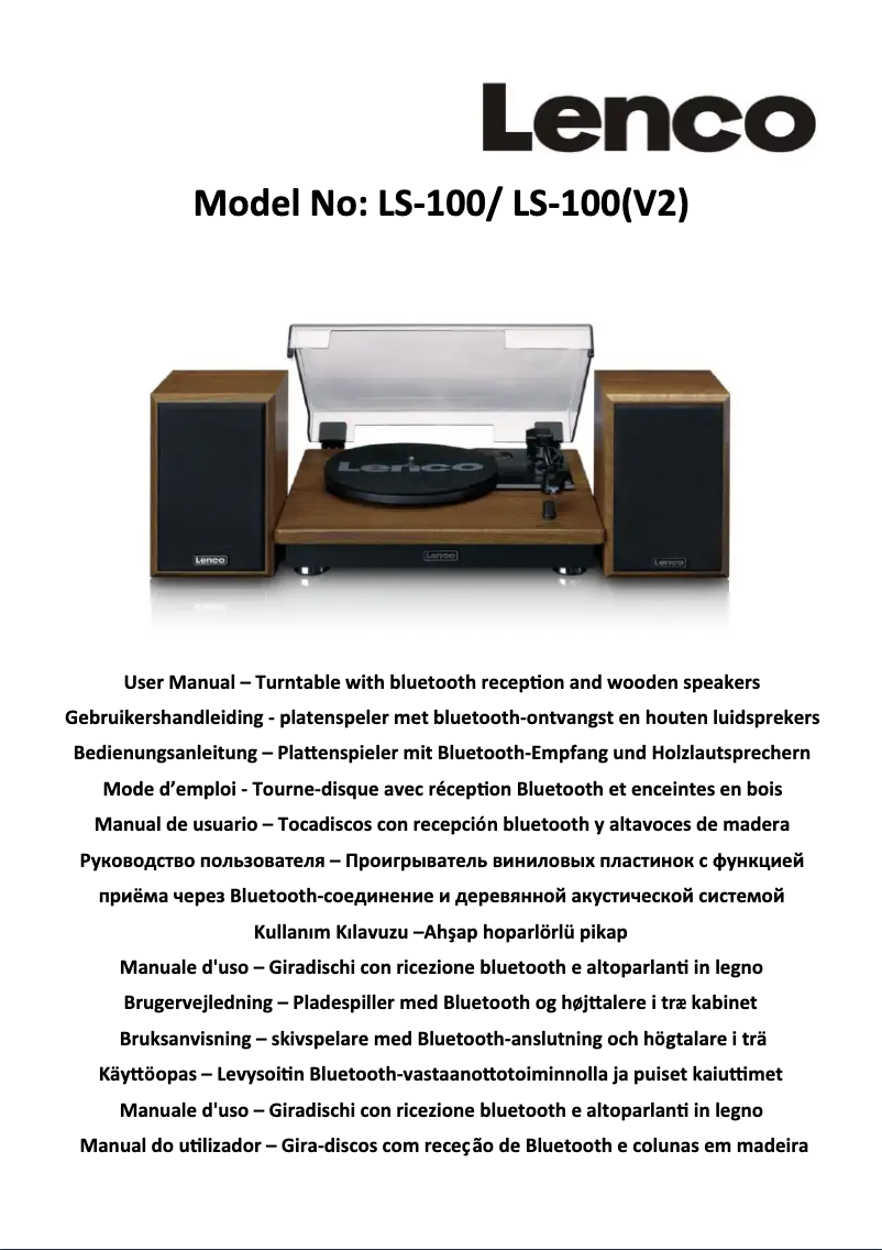 Página 1 del manual Manual de usuario Lenco LS-10