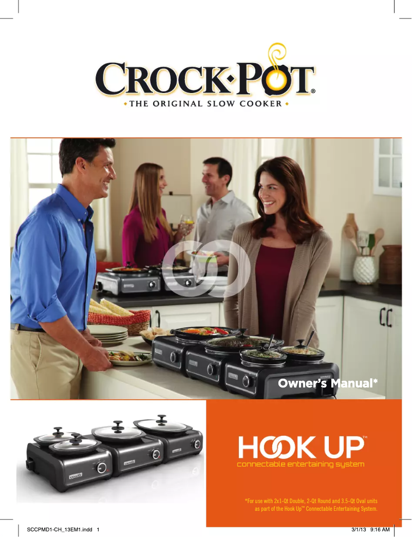 Page 1 de la notice Manuel utilisateur Crock-Pot Hook Up SCCPMD1-CH
