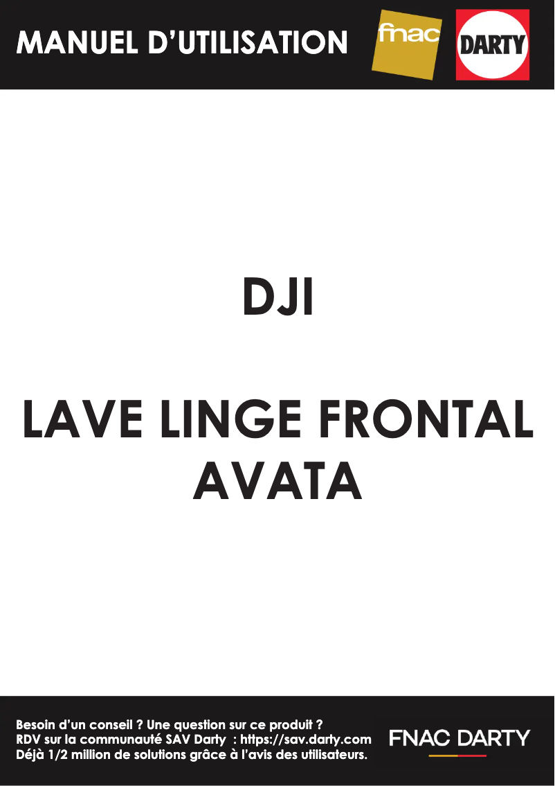 Image de la première page du manuel de l'appareil Avata