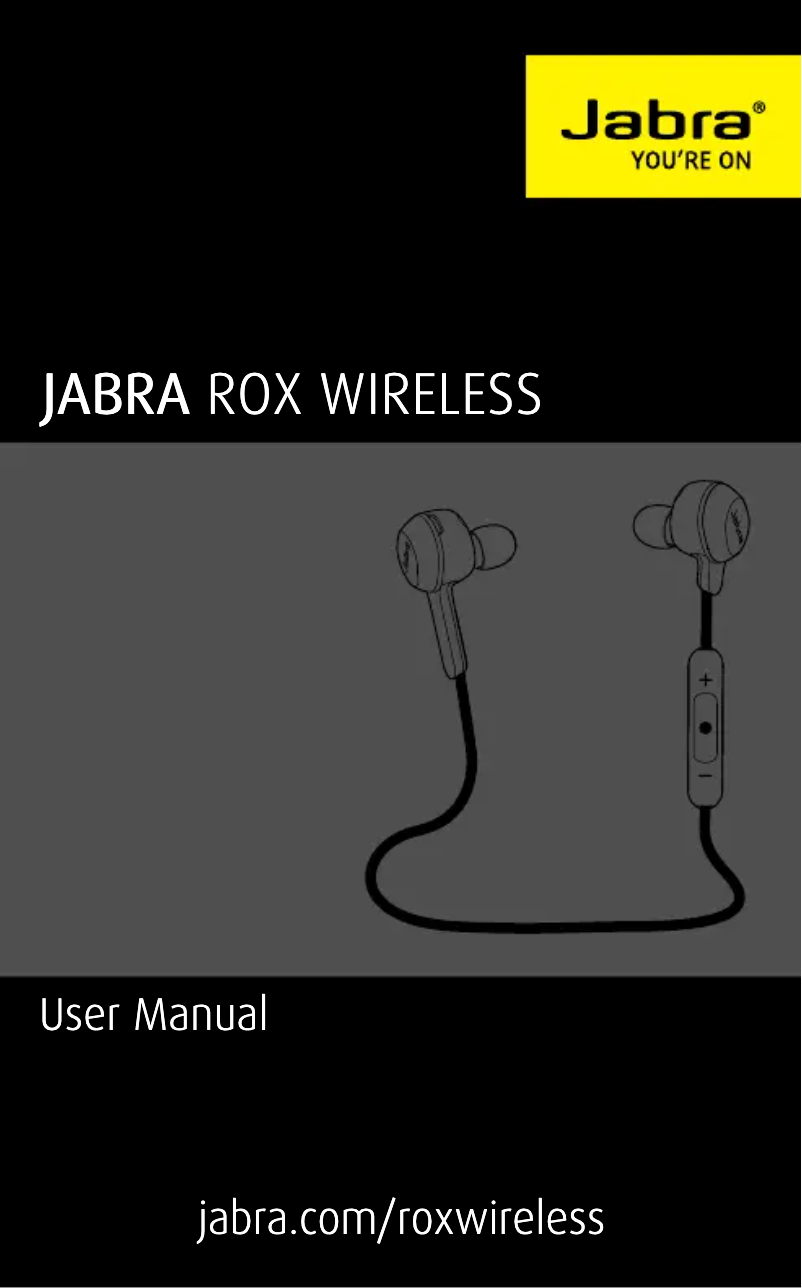 Page 1 de la notice Manuel utilisateur Jabra Rox Wireless