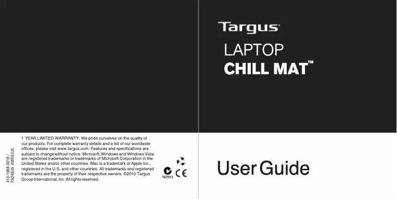 Page n°1 - Manuel utilisateur Targus PA248U5W