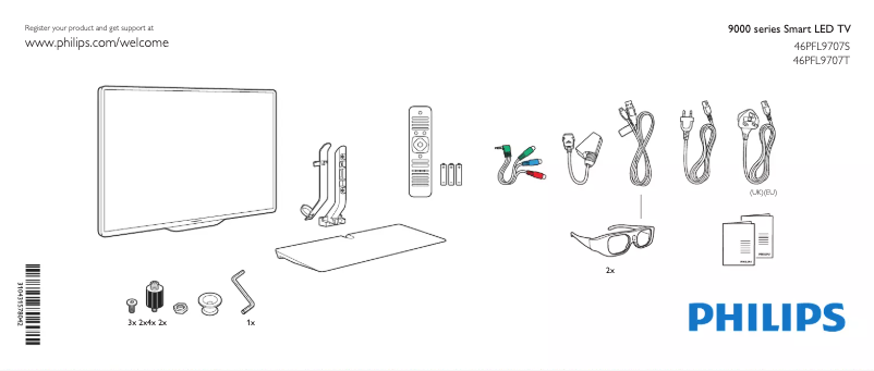 First page image of the manual for 46PFL9707T