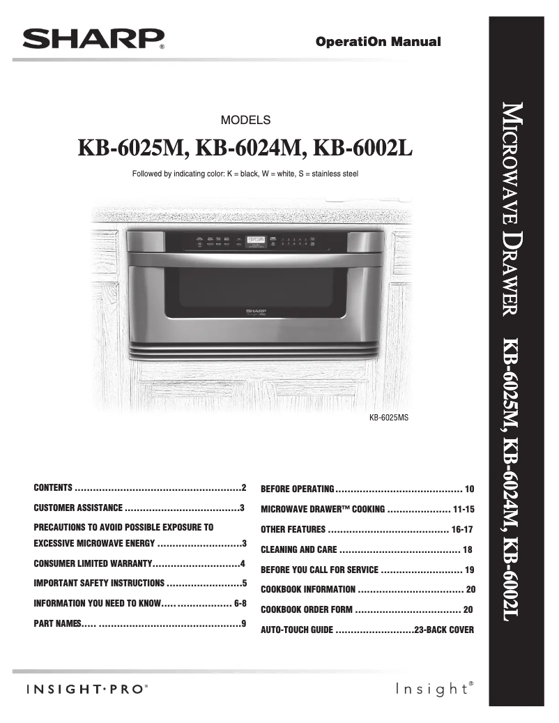 Image de la première page du manuel de l'appareil KB-6024MK