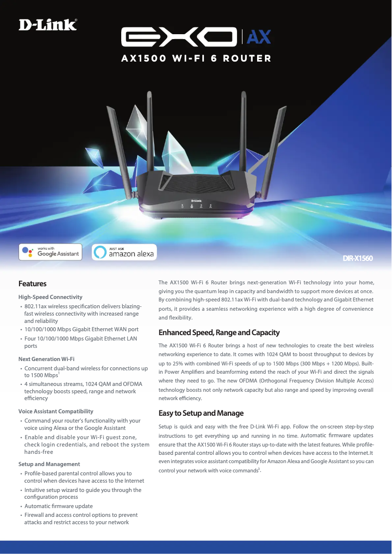 Image de la première page du manuel de l'appareil DIR-X1560