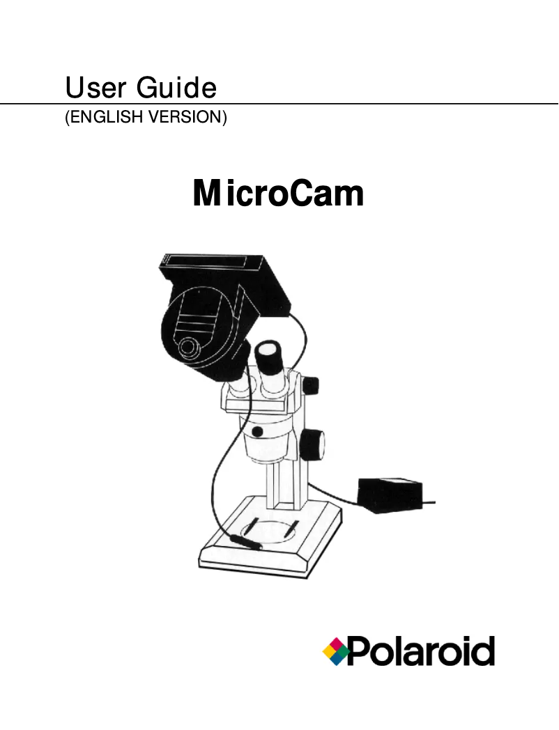 Page 1 de la notice Manuel utilisateur Polaroid MicroCam