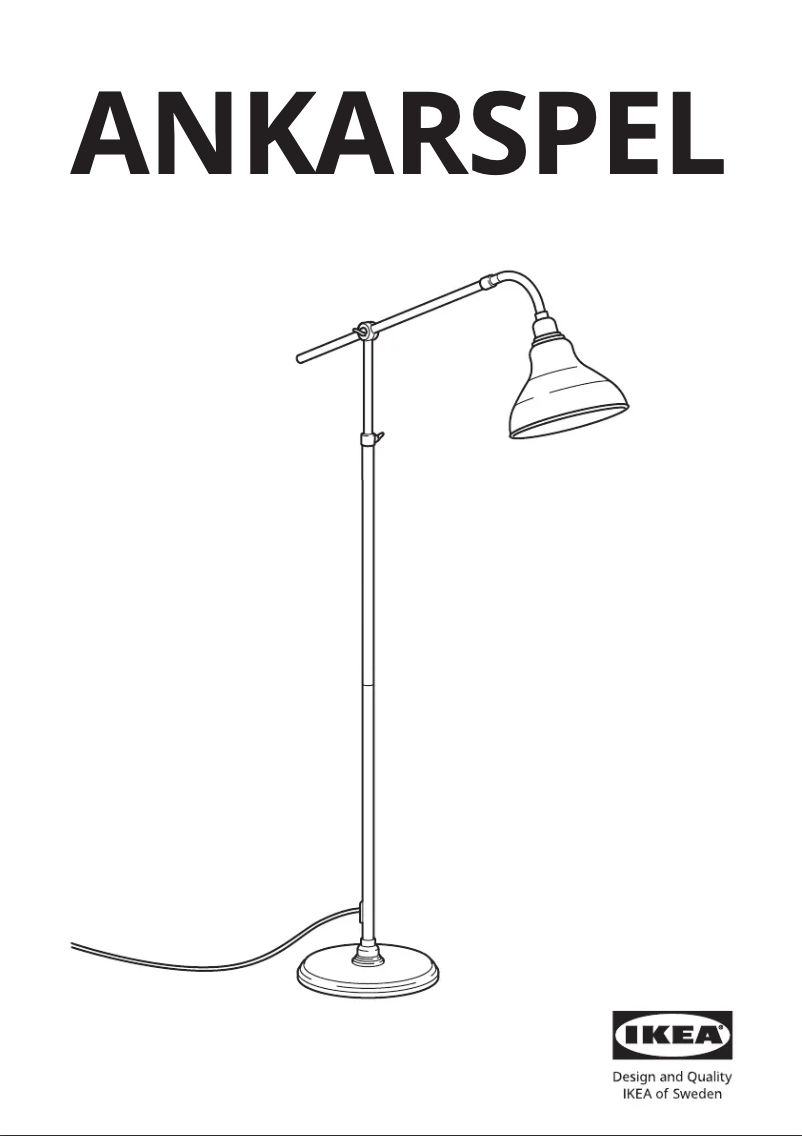 Page 1 de la notice Manuel utilisateur Ikea ANKARSPEL 305.199.01