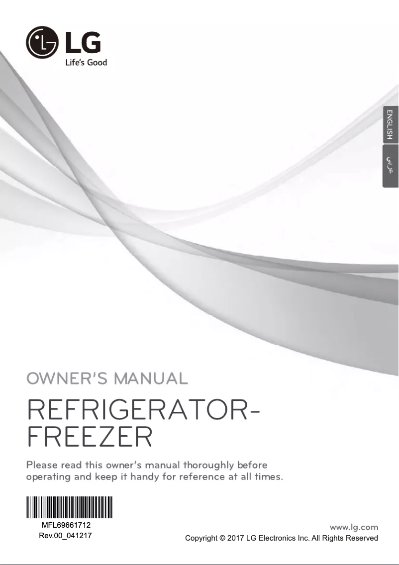 Page 1 de la notice Manuel utilisateur LG GB40EVB