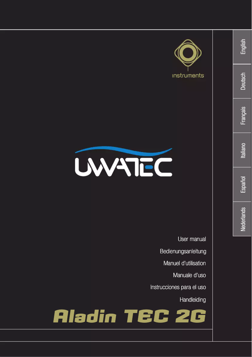Página 1 del manual Manual de usuario Uwatec Aladin TEC 2G
