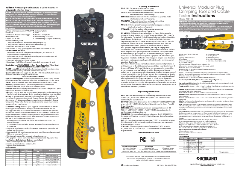Imagen de la primera página del manual del dispositivo 780124
