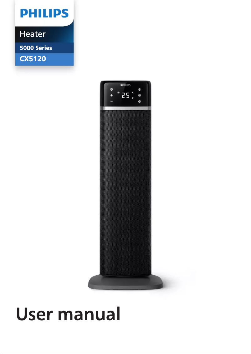 Page 1 de la notice Manuel utilisateur Philips CX5120