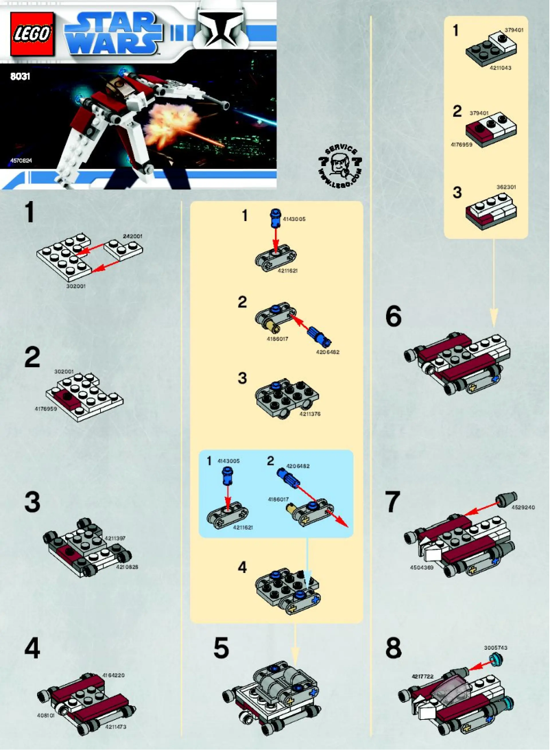 Page n°1 - Manuel utilisateur Lego Mini V-19 Torrent