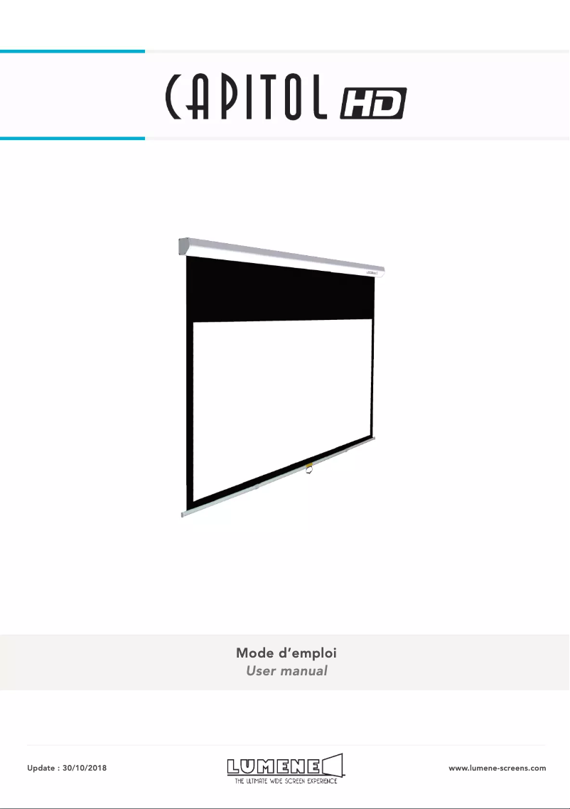 Image de la première page du manuel de l'appareil Capitol HD 170C